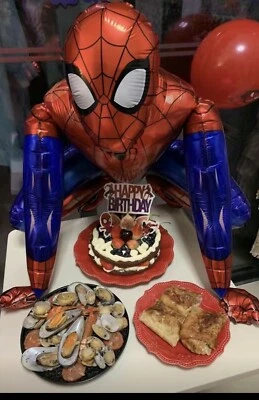 Globos Airwalker de pie Spiderman 65 cm para fiesta de cumpleaños para niños pequeños➕ 3⃣ 🆓 🎈 Foto 1 de 4