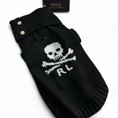 Polo Ralph Lauren Black Dog Sweater Dog Wear Size S/M Unused B4 - Image 1 of 4