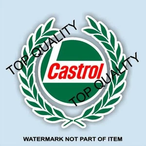 VINTAGE CASTROL PETROLIANA Decal Sticker Retro Motorsport Man Cave Stickers - Picture 1 of 1