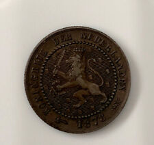 1878 Koningrijk Der Nederlanden 1 Cent Copper Coin *144 YEARS OLD**