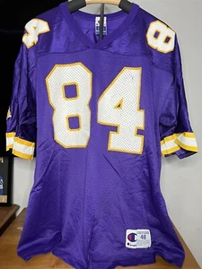 Vintage CHAMPION Randy Moss Minnesota Vikings NFL Football Jersey Size XL 48 - Picture 1 of 6