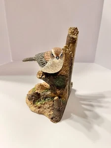 "Stunde der Macht" 1 einzelne Buchstütze Lonely Sparrow Club 2002 Vogel Resin Figur - Bild 1 von 5