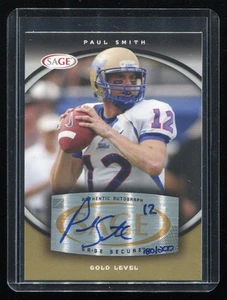 2008 Sage Rookie Autographs Gold #A56 Paul Smith Auto #d 180/200 - BV $15 - Foto 1 di 2