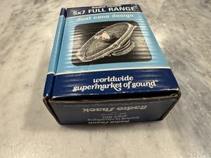 Vintage Radio Shack Speaker 5x7 Full Range Dual Cone Design Cat No 40-1261C NOS - Picture 1 of 21