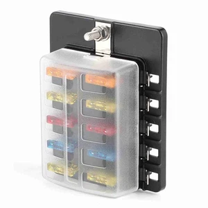 ❄ 10-Way Box Block Holder & LED Indicator Light For Automotive - Picture 1 of 19