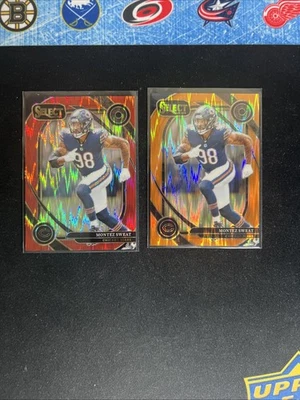 2024 Select Club Level Montez Sweat (2) Red Shock /249, Orange Shock /399 Bears - Image 1 of 4