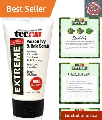Quick Relief Poison Ivy & Oak Scrub – 4 Oz Urushiol Oil Remover for Itching - Image 1 of 4