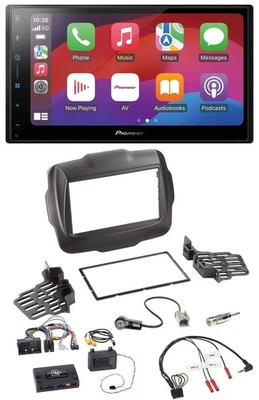 Pioneer DAB USB Lenkrad Bluetooth 2DIN Autoradio für Jeep Renegade ab 2015 - Bild 1 von 4