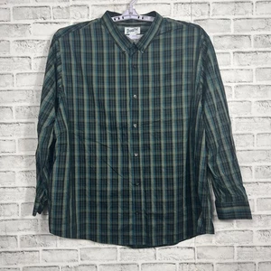 Duluth Trading Co mehrfarbiges langärmliges kariertes Button-Down-Herrenhemd Größe 3XL - Bild 1 von 14