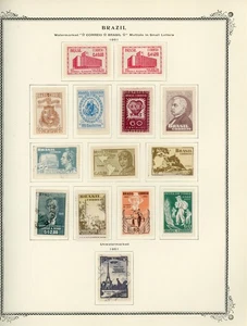 BRAZIL Selections on Scott Specialty Album Page Lot #18 - SEE SCAN - $$$ - Picture 1 of 1