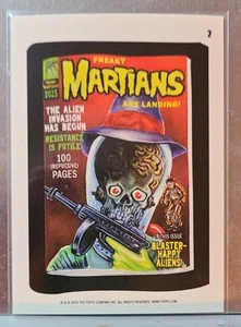 WACKY PACKAGES 2025 ATTACKY PACKAGES FAMOUS MARTIANS RARE TOPPS - Picture 1 of 2