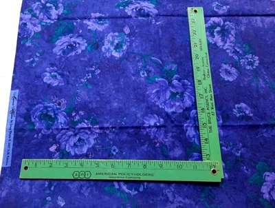 1 1/3 Yd Manor House por Jinny Beyer 2007 RJR telas púrpura floral algodón Foto 1 de 3