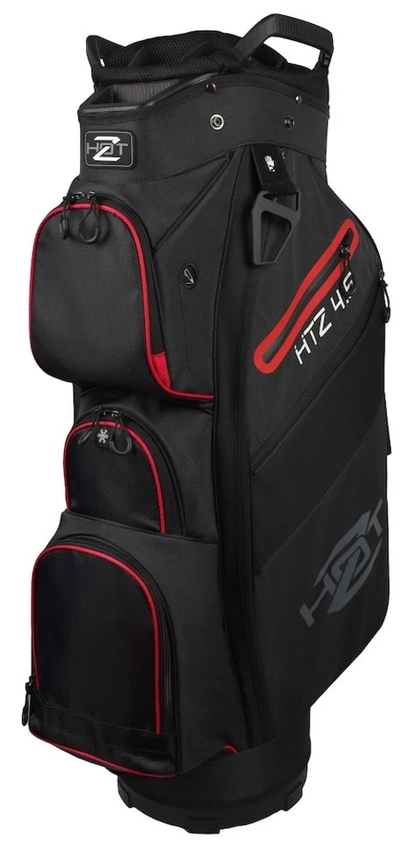 New Hot-Z Golf 4.5 Cart Bag Black Black/Heather/Red - Image 1 of 1