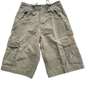 Vintage Gap Boys Cargo Shorts Size XL 12 Olive Green 11" Inseam Adjustable Waist - Picture 1 of 13