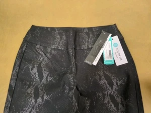 New Tribal Women’s Flatten It Pull on Ankle Black Stretch Pants Sz 2 Petite - Picture 1 of 9