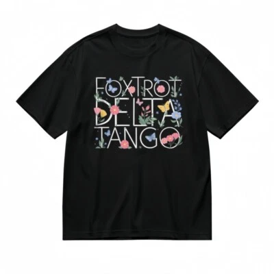 Women's Soft Classic T-Shirt Colorful Butterfly Floral Design Lettering Tee - Image 1 of 4