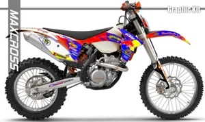 MAXCROSS GRAPHIC KIT FOR EXC XCW SX SXF four stroke and two stroke ENDURO MX NH2 - Picture 1 of 2