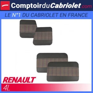 Paneles para Puerta De Imitación Cuero Y Tela Escocés para Renault 4L - Imagen 1 de 2