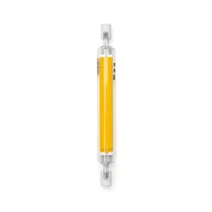 Lampadina Led R7S Lineare 118mm 9W COB in vetro Bianco caldo 3000K - Foto 1 di 4