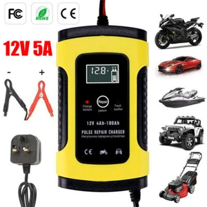 Intelligent 12V Motorbike Fully Motorcycle Battery Charger Automatic Smart UK - Picture 1 of 8