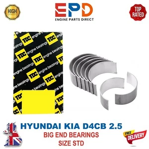 D4CB 2.5 HYUNDAI KIA H-1 H350 PORTER VAN SORENTO CONROD BEARING SET STD TDC NEW - Picture 1 of 6
