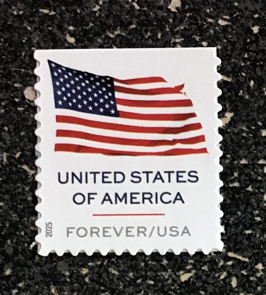2025USA #6020 Forever U.S. Flag - Single From Booklet  Mint  (APU) - Image 1 of 1