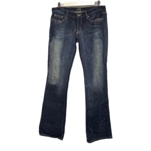 People for the Peace Los Angeles Bootcut Distressed Women's Size 30 Blue Jeans - Picture 1 of 11
