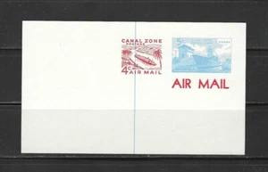 ZONA CANAL, EE. UU., CORREO AÉREO, POSTAL, SELLOS 4c y 5c, imperfectos, como nuevo - Imagen 1 de 1