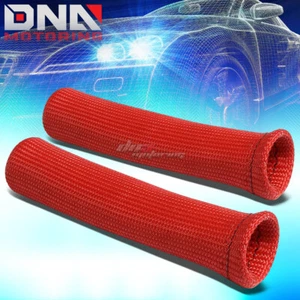 X2 6"SPARK PLUG WIRE BOOT HIGH HEAT BOOT PROTECTOR SLEEVE COVER/GUARD/WRAP RED - Picture 1 of 4