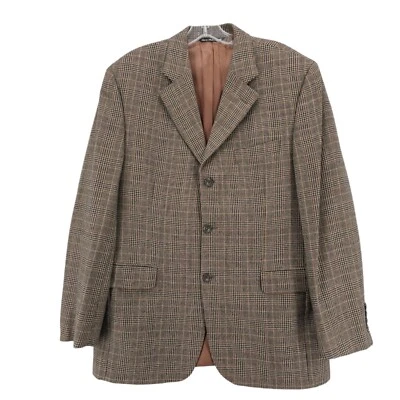 Blazer xadrez Jack Victor Houndstooth casaco esportivo 100% lã tamanho 41R - Imagem 1 de 4