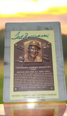 Ted Williams Autographed MLB Hall Of Fame Postcard Red Sox JSA Authentication - Image 1 of 3