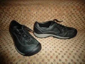 KEEN SPORTY BRIGGS II BLACK NUBUCK LEATHER LACE-UP TRAIL COMFORT SHOES--8 38.5 - Picture 1 of 8