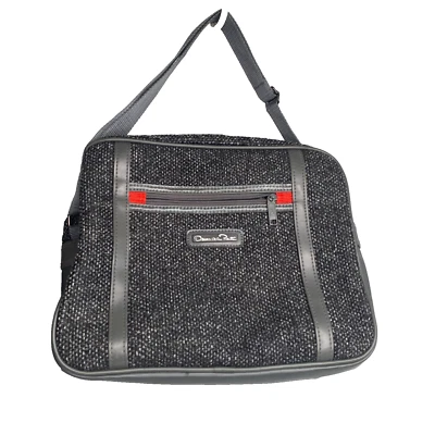 Bolsa de viaje Oscar de la Renta Weekender Tweed unisex equipaje vintage Foto 1 de 4