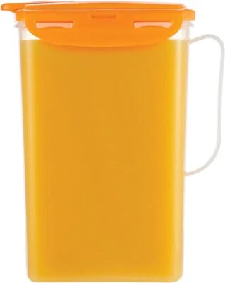 Jarra de agua para puerta de refrigerador Aqua con mango jarra de plástico sin BPA 2 cuartos de galón Foto 1 de 4