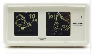 Yoshitomo Nara Original Design Table Walk on Flip Clock Patapata White Limited - Picture 1 of 4