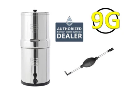 Travel Berkey Water Filter System w/ 2 Black Berkey & Priming Bulb - Image 1 of 4