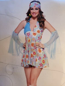 Women's Flower Child Hippie Halloween Costume Size Small  - Picture 1 of 5