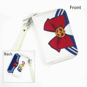 1PC Cosplay Anime Sailor Moon Bow Leather Short Wallet Purse Coin Purse Bag Gift - Picture 1 of 1
