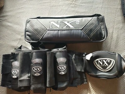 NXe Black/White Paintball Pod Pack Barrel Case & Tank Cover Lot - Image 1 of 4