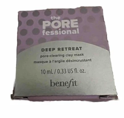 Máscara de argila Benefit the Porefessional Deep Retreat 0,33 Oz 10 ml - Nova na caixa - Imagem 1 de 3
