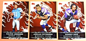 2007 Topps Walmart Exclusive 3 Card Lot Calvin Johnson Adrian Peterson Sid Rice - Picture 1 of 2