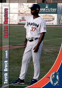 2006 Ogden Raptors Grandstand #6 Tarrik Brock Hitting Coach Baseball Card