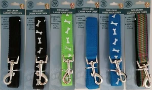 Dog Leashes Leash Nylon Strap 1” x 48” Quick Release Buckle Select: Color - Picture 1 of 7