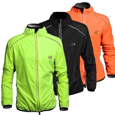 Men Women Cycling Jacket Outwear Suncreen Bike MTB Running Windbreaker Jacket US - Image 1 of 4