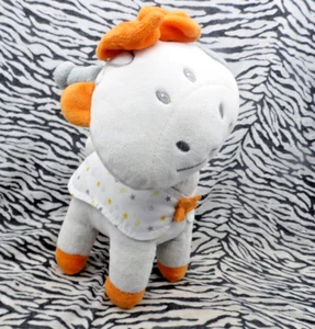 CM/ TROIS KILOS SEPT DOUDOU GRELOT GIRAFE GRIS ORANGE ETOILE 22CM - Picture 1 of 3