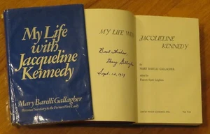 Secretary MARY BARELLI GALLAGHER signed MY LIFE W/ JACQUELINE KENNEDY 1969 Book - Picture 1 of 4