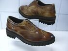 LUMBERJACK brogues shoes 4 37 Leather derby oxford laces brown patent new