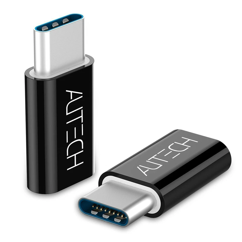 6 Genuine AUTECH® Female Micro USB To Type C 3.1 Male Adapter 2 in1 UK Seller - Image 1 of 4
