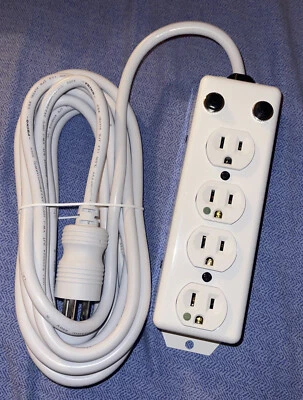 Tripp Lite Safe-IT Power Strip Hospital Medical Antimicrobial 120V 4 Outlet UL13 - Image 1 of 3