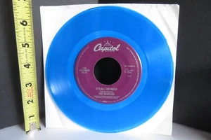 1996 The Beatles 45 *VIDEO* Blue Vinyl Only A Northern Song & It's All Too Much - Picture 1 of 12